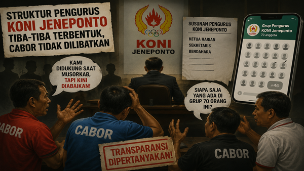 Didukung Saat Pemilihan, Kini Sejumlah Cabor Mengaku Ditinggalkan KONI Jeneponto