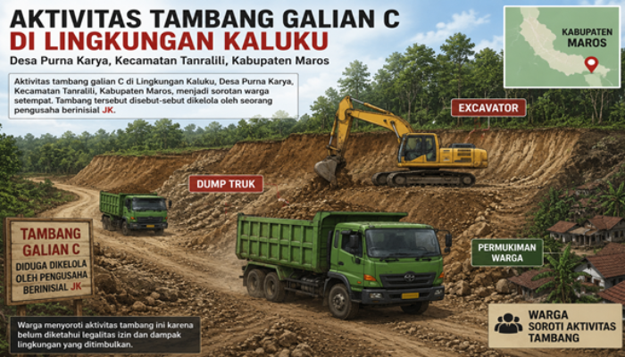 JK dan SP Disorot, Aktivitas Tambang di Tanralili Diduga Rusak Lingkungan