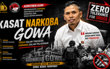 Polres Gowa Gaungkan “Zero Tolerance for Drugs” Fokus Lindungi Generasi Muda