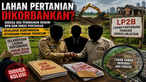 Dugaan Mafia Lahan Pertanian Menguat, PRI Desak Kementan Bersihkan Oknum Pejabat