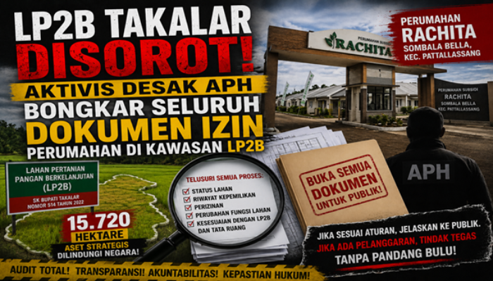 Perumahan di Kawasan LP2B Jadi Bidikan, Aktivis Desak APH Audit Besar-Besaran
