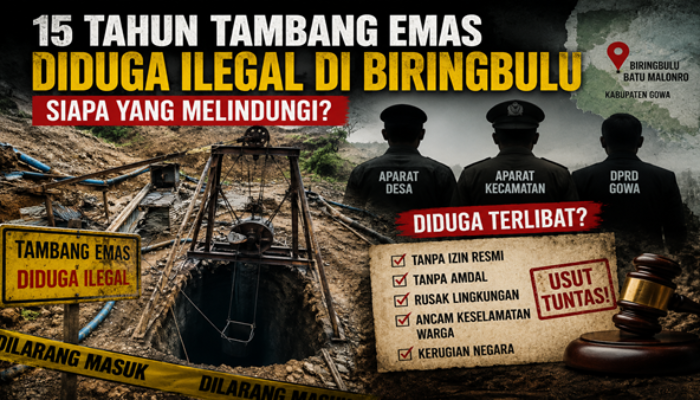 Tambang Emas 30 Meter Diduga Berjalan Mulus, Publik Curiga Ada Kekuatan di Belakangnya