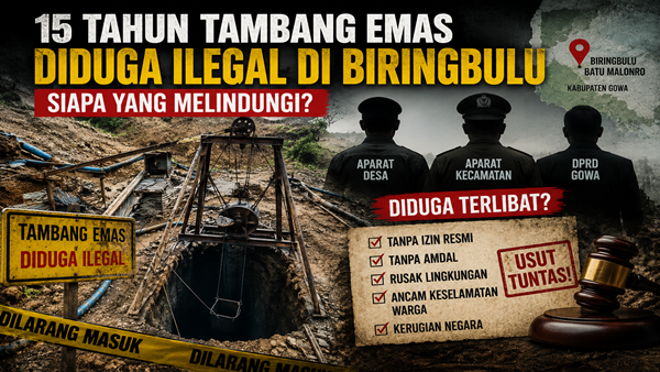 Tambang Emas 30 Meter Diduga Berjalan Mulus, Publik Curiga Ada Kekuatan di Belakangnya