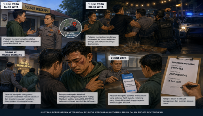 Ngaku Dihajar hingga Babak Belur, Warga Jeneponto Seret Nama Oknum Polisi ke Propam