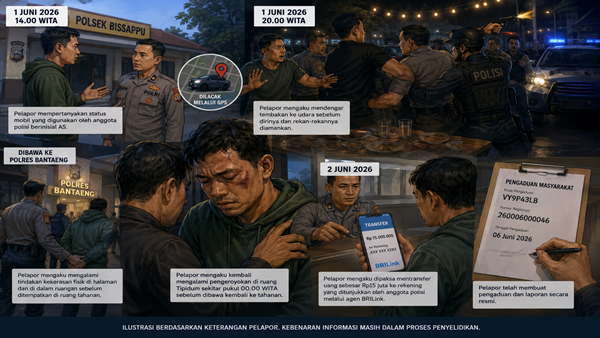 Ngaku Dihajar hingga Babak Belur, Warga Jeneponto Seret Nama Oknum Polisi ke Propam