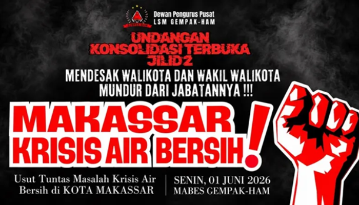 Kota Makassar Dicekik Krisis Air Bersih, Desakan Lengser Kian Menggema dari Warga