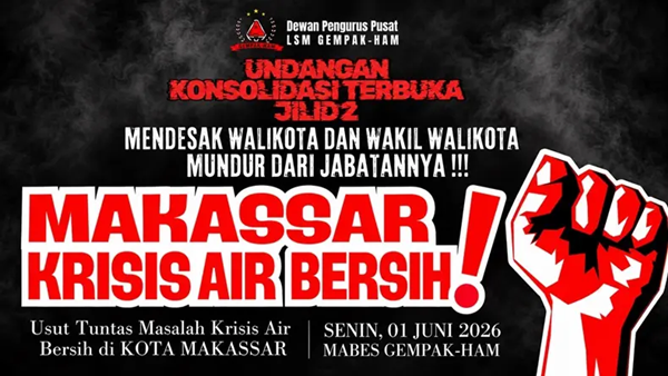 Kota Makassar Dicekik Krisis Air Bersih, Desakan Lengser Kian Menggema dari Warga