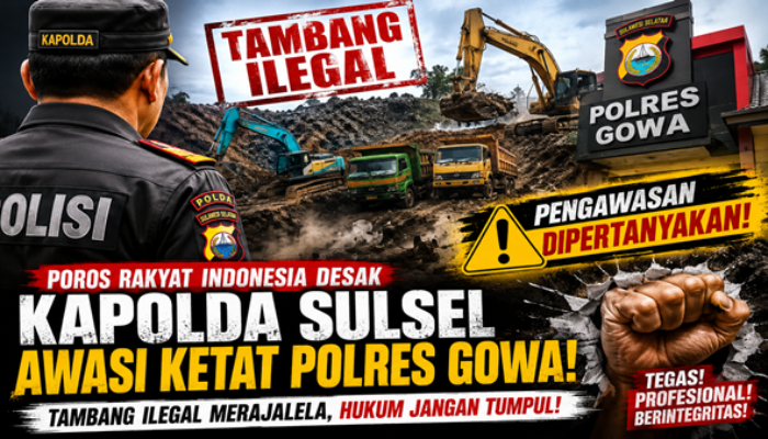 Maraknya Tambang Ilegal di Gowa Jadi Sorotan, Kapolda Sulsel Didesak Bertindak