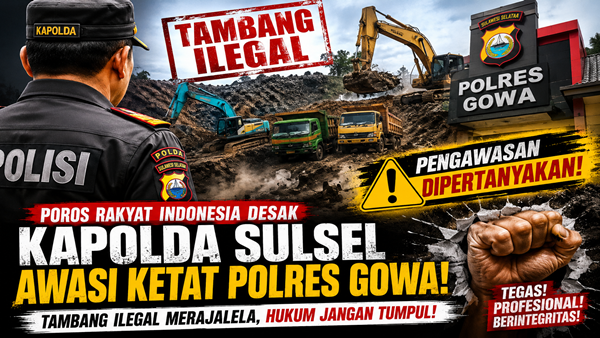 Maraknya Tambang Ilegal di Gowa Jadi Sorotan, Kapolda Sulsel Didesak Bertindak