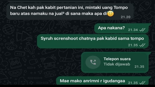 Polemik Percakapan WhatsApp Memanas, Kabid PSP Didesak Segera Buka Suara