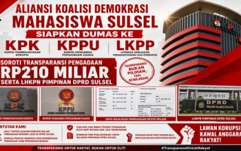 Mahasiswa Bawa Data Pengadaan DPRD Sulsel ke KPK, Soroti Paket Rp210 Miliar