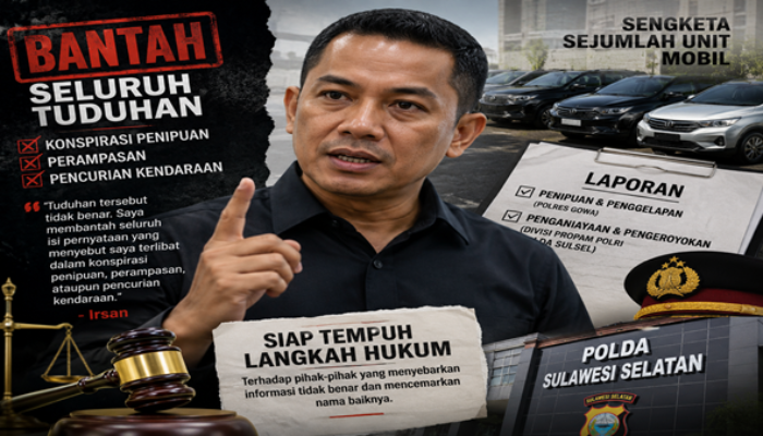 Sengketa Mobil Bergulir, Irsan Tegaskan Tak Pernah Rampas Kendaraan