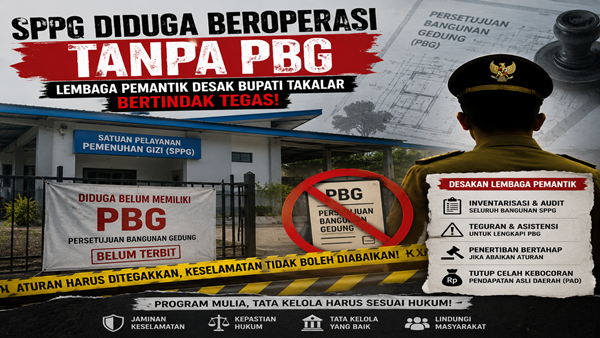 SPPG Diduga Beroperasi Tanpa PBG, Bupati Takalar Didesak Bertindak Tegas