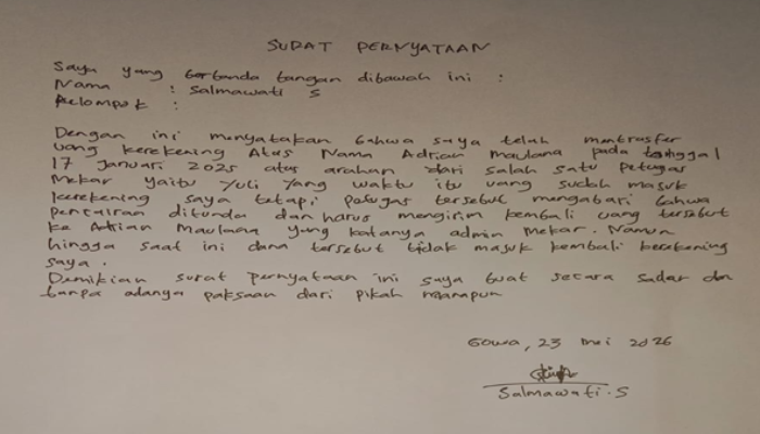 Merasa Dizalimi Data, Warga Gowa Tuntut Mekar Pulihkan Nama Baiknya