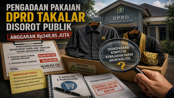 Pakaian DPRD Takalar Rp348 Juta, Publik Bertanya, Kenapa Penyedianya Itu Lagi?