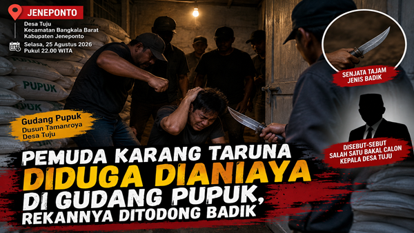 Geger! Pemuda Damkar Desa Tuju Diduga Dipukuli, Rekannya Diancam Badik