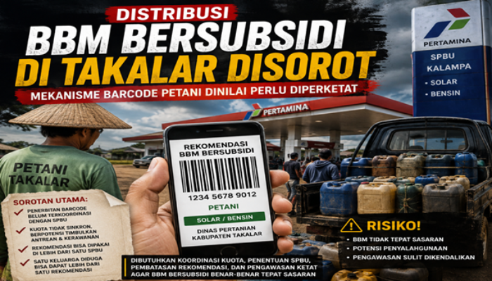 Barcode BBM Petani Takalar Dipertanyakan, Sistem Pengawasan Dinilai Lemah