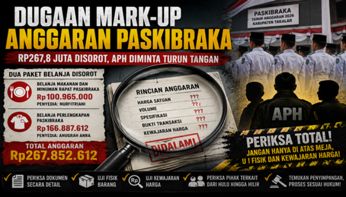 Bukan Sekadar Berkas! APH Diminta Bongkar Fisik dan Harga Belanja Paskibraka Rp267,8 Juta