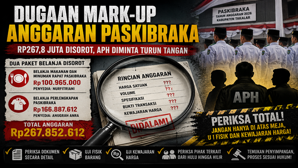 Bukan Sekadar Berkas! APH Diminta Bongkar Fisik dan Harga Belanja Paskibraka Rp267,8 Juta
