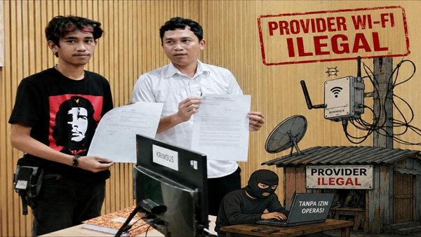 Dugaan Provider Wi-Fi Ilegal Kembali Mencuat, KMPI Pertanyakan Kinerja Polres Sinjai