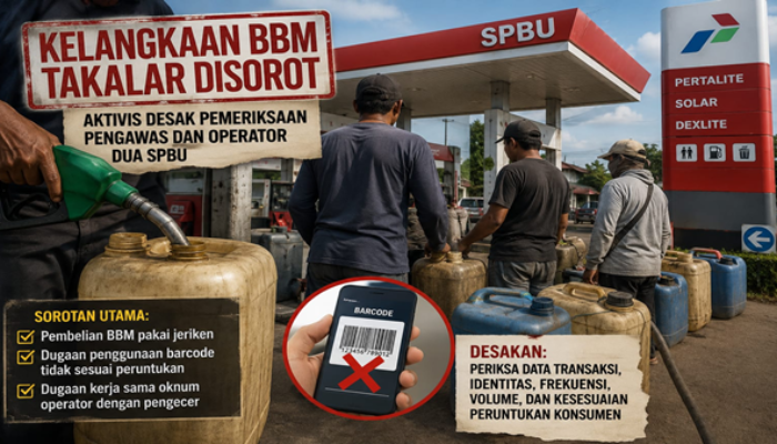 BBM Langka di Takalar, Aktivis Desak Kapolres Bongkar Dugaan Permainan Barcode di SPBU