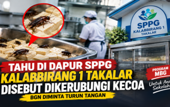 Dugaan Kecoa di Dapur MBG Kalabbirang 1 Takalar, Pengelola Sebut Sudah Gandeng Jasa Pengendalian Hama