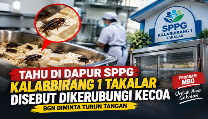 Dugaan Kecoa di Dapur MBG Kalabbirang 1 Takalar, Pengelola Sebut Sudah Gandeng Jasa Pengendalian Hama