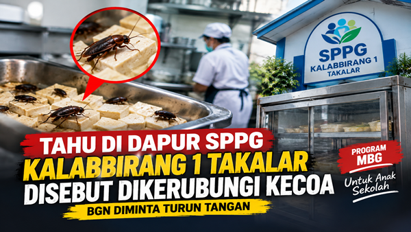 Dugaan Kecoa di Dapur MBG Kalabbirang 1 Takalar, Pengelola Sebut Sudah Gandeng Jasa Pengendalian Hama