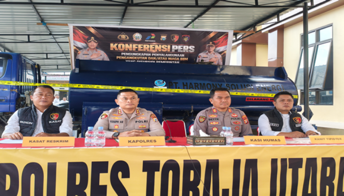 Polres Toraja Utara Bongkar Penyalahgunaan Solar Subsidi, Diangkut Pakai Tangki 4.000 Liter