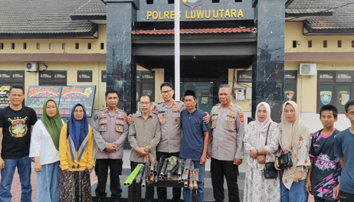 Wakapolres Luwu Utara: Penyerahan 60 Senjata Bukti Perdamaian dari Hati Masyarakat
