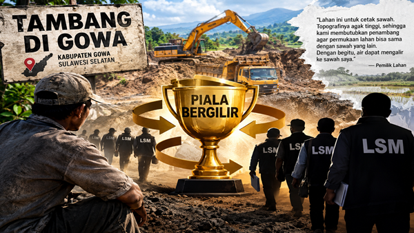 Penambang di Gowa Diduga Jadi Piala Bergilir Oknum LSM, Silih Berganti Datang