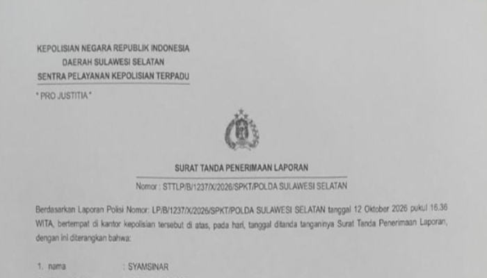 Rp602,5 Juta Diduga Tak Kembali, Kasus Arisan Fiktif Seret Nama MS ke Polda Sulsel