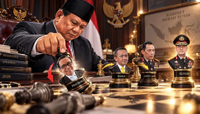 Prabowo Reshuffle Kabinet, Pratikno Lengser, Bahlil-Sigit Bergeser, Suyudi Kapolri