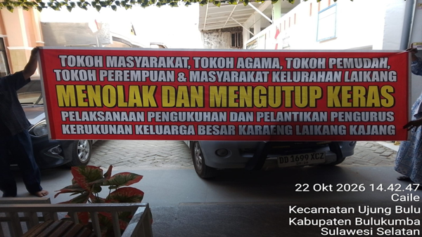 Polemik KKB Karaeng Laikang Memanas, Warga Tegaskan Tak Mengakui Kepengurusan Andi Abdul Hakim