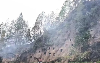Kebakaran di Baruppu Toraja Utara Hanguskan 3 Hektare Area Pekuburan