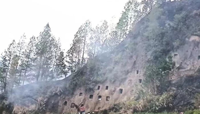 Kebakaran di Baruppu Toraja Utara Hanguskan 3 Hektare Area Pekuburan