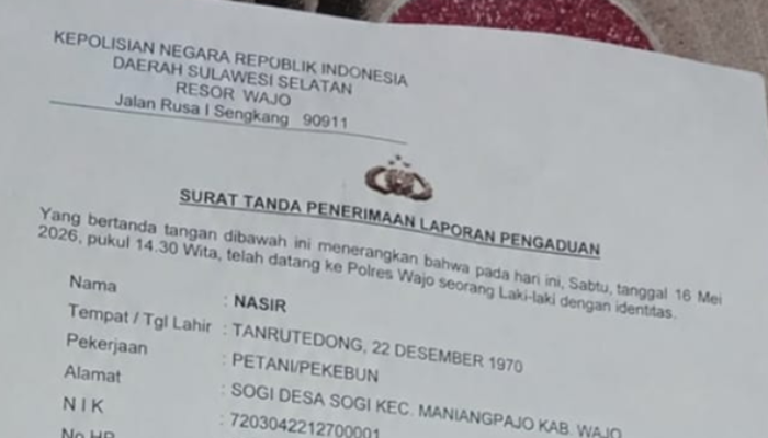 Nasib Apes Petani Wajo, Uang Rp25,4 Juta Keluar, Mobil Tak Jelas, Andi Aso Belum Ditemukan