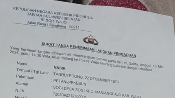 Nasib Apes Petani Wajo, Uang Rp25,4 Juta Keluar, Mobil Tak Jelas, Andi Aso Belum Ditemukan