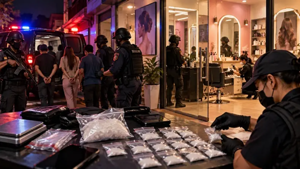 Polisi Gerebek Salon Diduga Jadi Gudang Sabu di Makassar, 4 Orang Diciduk